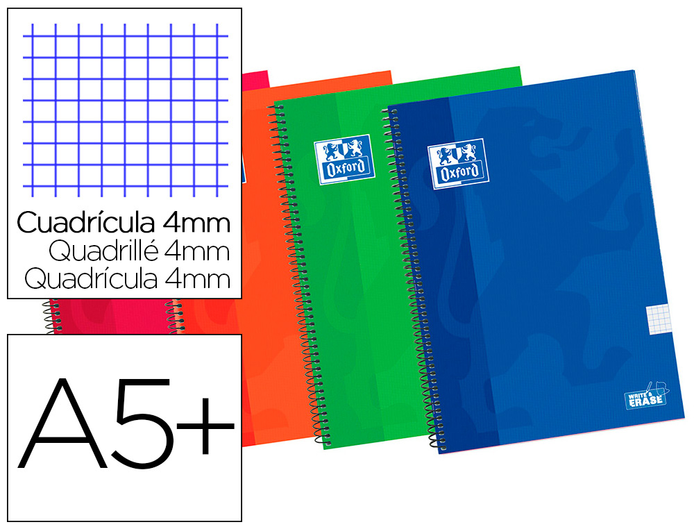 PAPELES NAVARRO S A BLOC ESPIRAL OXFORD TAPA EXTRADURA CUARTO 80