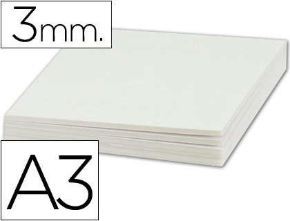 CARTON PLUMA LIDERPAPEL BLANCO DOBLE CARA DIN A3 ESPESOR 3MM