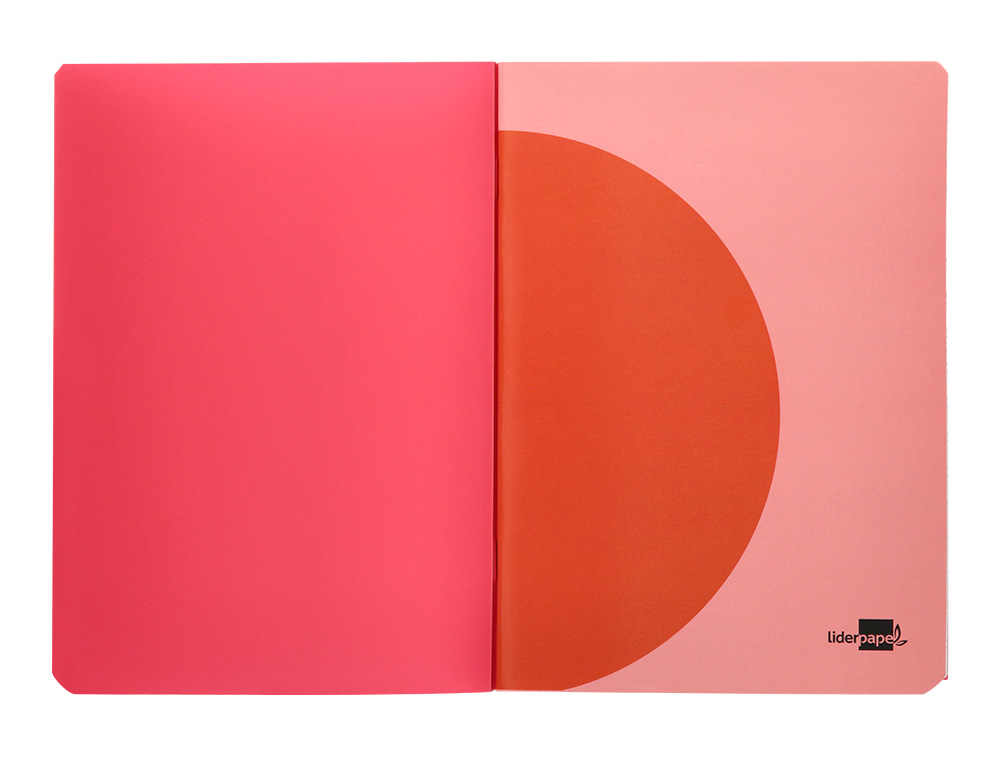 LIBRETA LIDERPAPEL 360 TAPA DE PLASTICO A4 48 HOJAS 90G/M2 HORIZONTAL CON MARGEN COLORES SURTIDOS