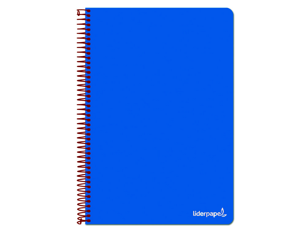 CUADERNO ESPIRAL LIDERPAPEL FOLIO WRITE TAPA BLANDA 80H 60GR PAUTA 2,5 MM CON MARGEN COLOR AZUL