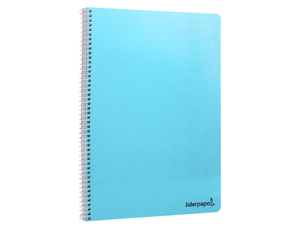 CUADERNO ESPIRAL LIDERPAPEL FOLIO SMART TAPA BLANDA 80H 60GR CUADRO 4MM CON MARGEN COLORES SURTIDOS