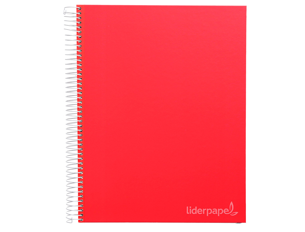 CUADERNO ESPIRAL LIDERPAPEL A4 MICRO JOLLY TAPA FORRADA 140H 75GR CUADRO 4MM 5 BANDAS 4 TALADROS COLORES SURTIDOS
