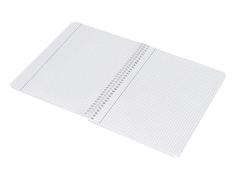 CUADERNO ESPIRAL LIDERPAPEL CUARTO WITTY TAPA DURA 80H 75GR CUADRO 4MM CON MARGEN COLOR NARANJA