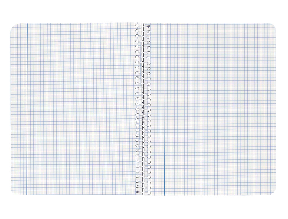 CUADERNO ESPIRAL LIDERPAPEL CUARTO WITTY TAPA DURA 80H 75GR CUADRO 4MM CON MARGEN COLOR NARANJA
