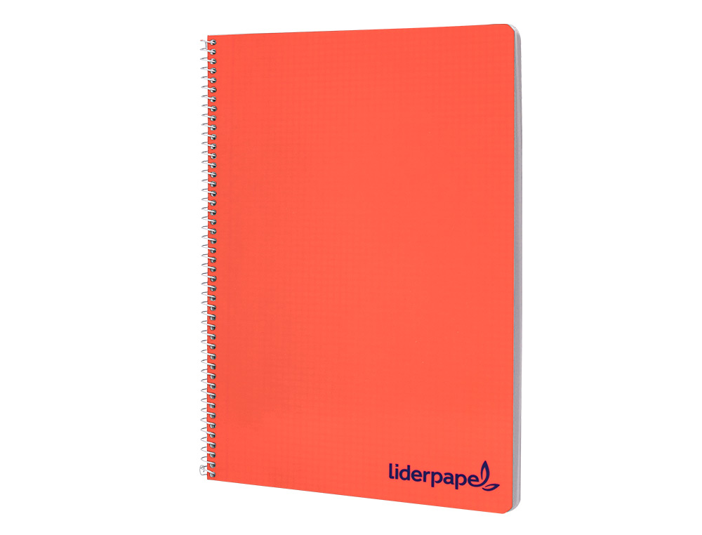 CUADERNO ESPIRAL LIDERPAPEL A4 WONDER TAPA PLASTICO 80H 90GR LISO COLORES SURTIDOS