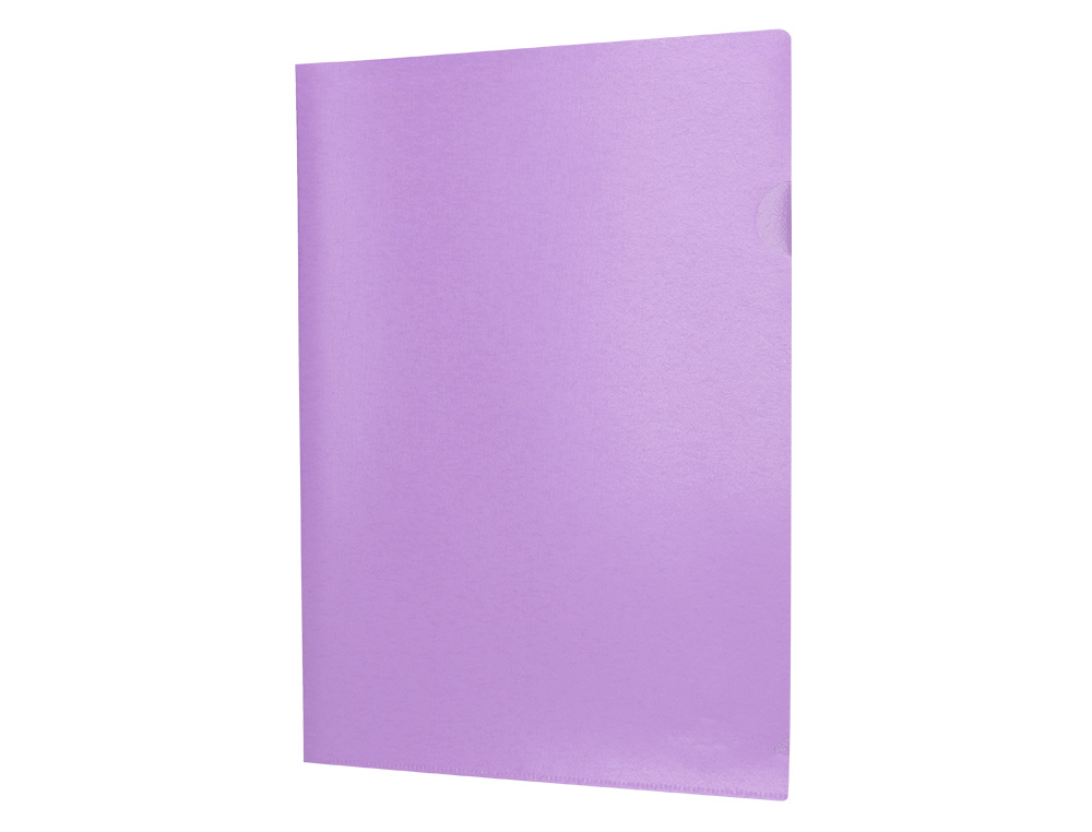 CARPETA LIDERPAPEL DOSSIER UERO POLIPROPILENO DIN A4 LAVANDA OPACO 20 HOJAS
