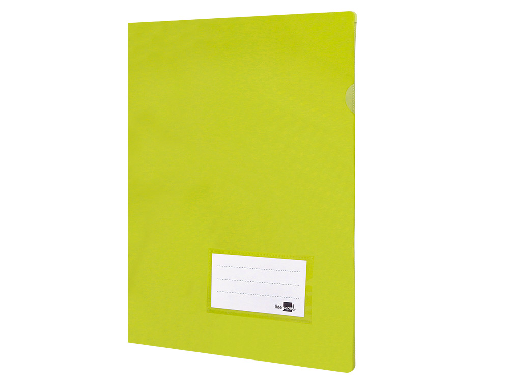 CARPETA LIDERPAPEL DOSSIER A4 UERO AMARILLO FLUOR OPACO