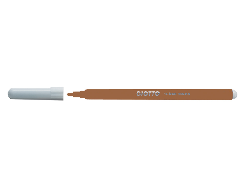 ROTULADOR GIOTTO TURBO COLOR LAVABLE CON PUNTA BLOQUEADA UNICOLOR MARRON