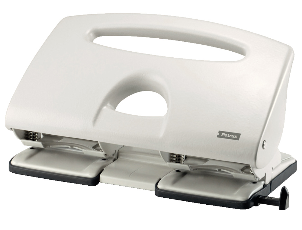 TALADRADOR PETRUS 505 METALICO COLOR GRIS 4 PUNZONES CAPACIDAD 40 HOJAS