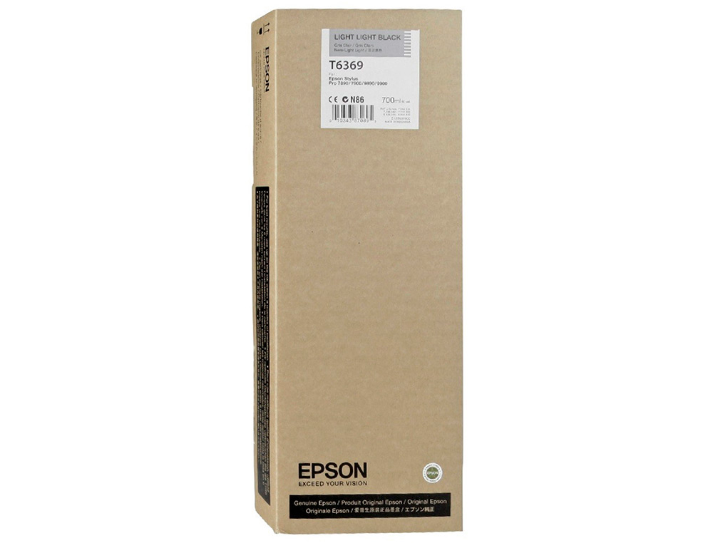 INK-JET EPSON GF STYLUS PHOTO 7900/9900 GRIS CLARO ALTA CAPACIDAD