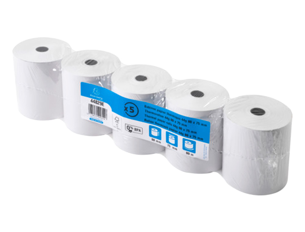 ROLLO SUMADORA EXACOMPTA TERMICO 80 MM X 80 MM 44 G/M2