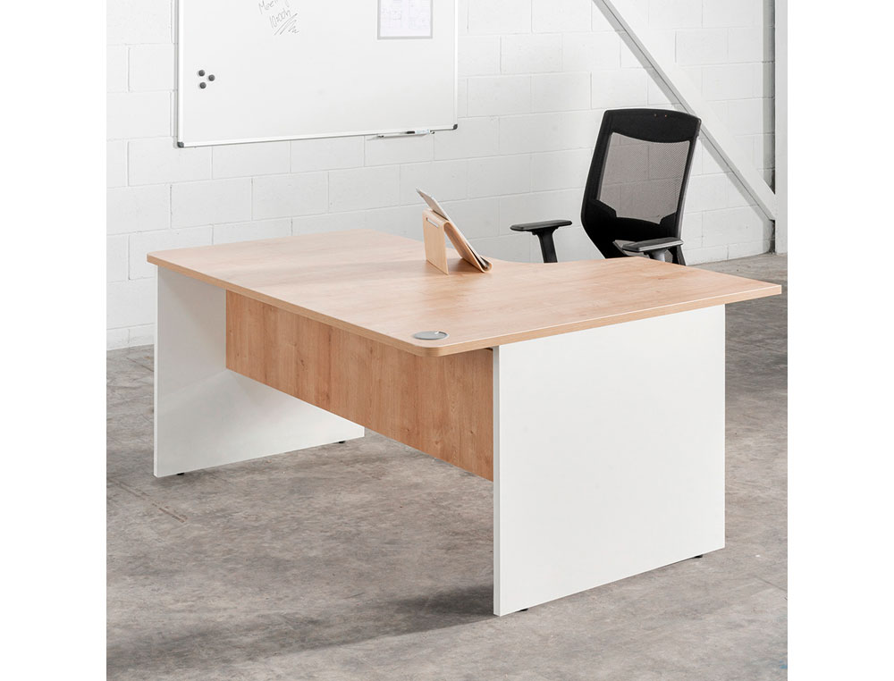 MESA DE OFICINA ROCADA WORK 2001AB02 GRIS/GRIS 140X80 CM