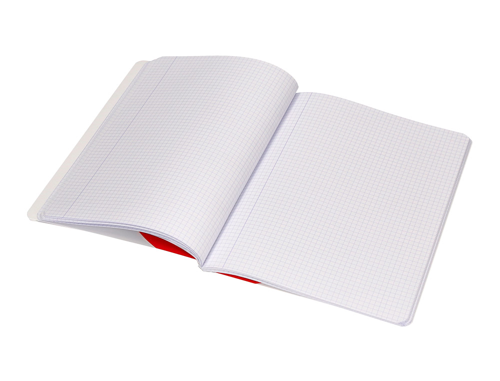 LIBRETA ANTARTIK A5+ PLUS COSIDA 48 HOJAS 90GR CUADRO 4MM CON MARGEN 6 COLORES SURTIDOS