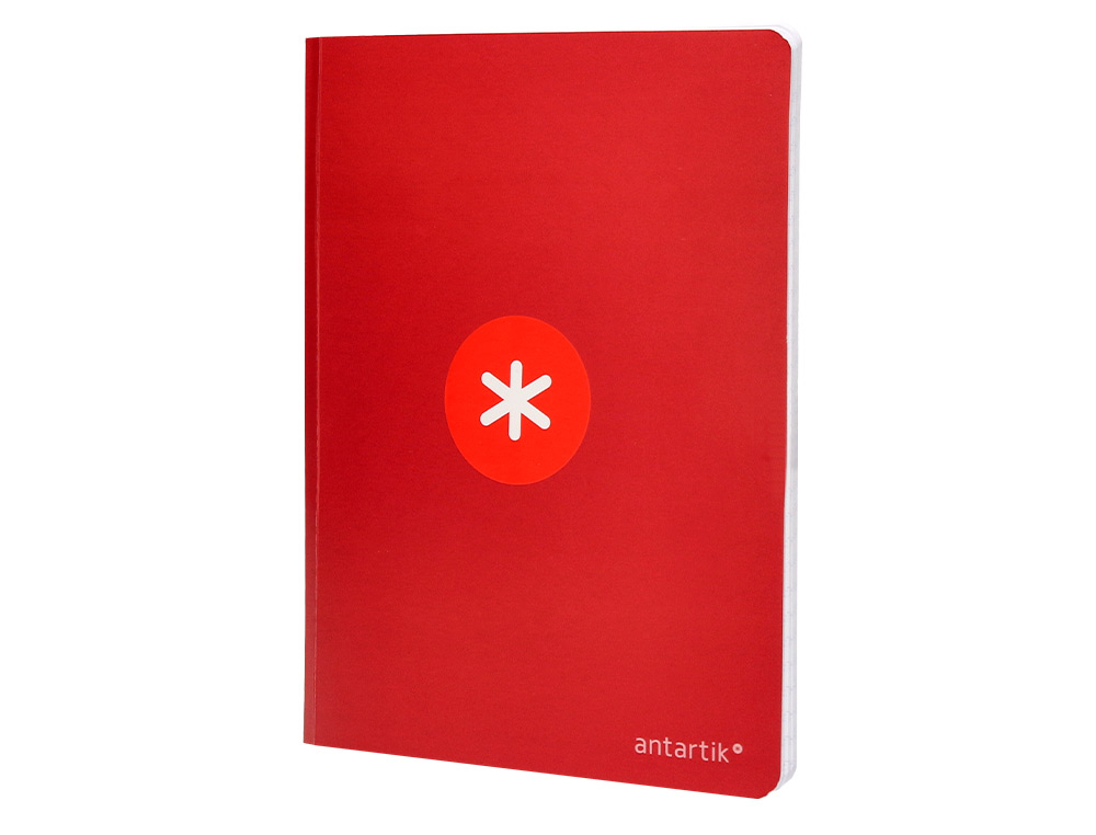 LIBRETA ANTARTIK A5+ PLUS COSIDA 48 HOJAS 90GR CUADRO 4MM CON MARGEN 6 COLORES SURTIDOS