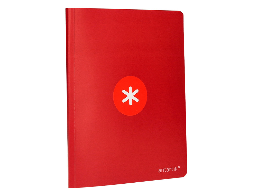 LIBRETA ANTARTIK A5+ PLUS COSIDA 48 HOJAS 90GR CUADRO 4MM CON MARGEN 6 COLORES SURTIDOS