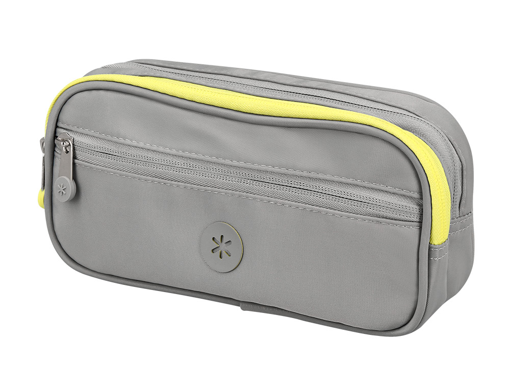 ESTUCHE PORTATODO ANTARTIK FUSION FLEX 3 CREMALLERAS GRIS COMPAERO MOCHILA 100X60X220 MM