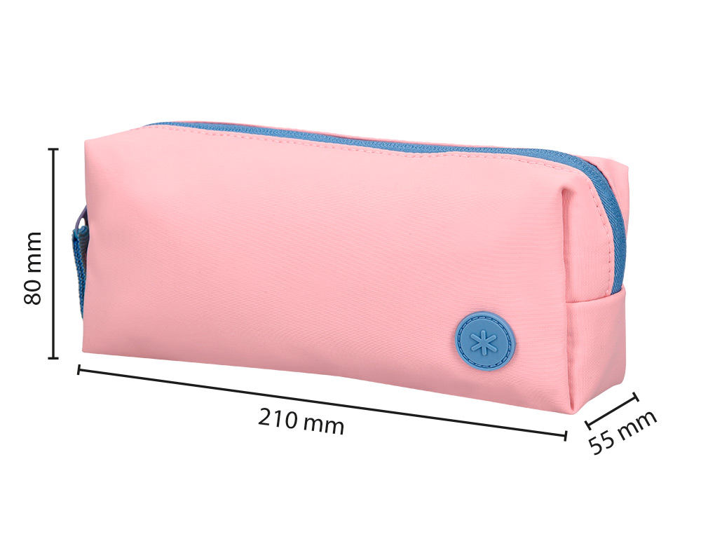 ESTUCHE PORTATODO ANTARTIK BASIC PACK 1 COMPARTIMENTO ROSA COMPAERO MOCHILA 80X55X210 MM