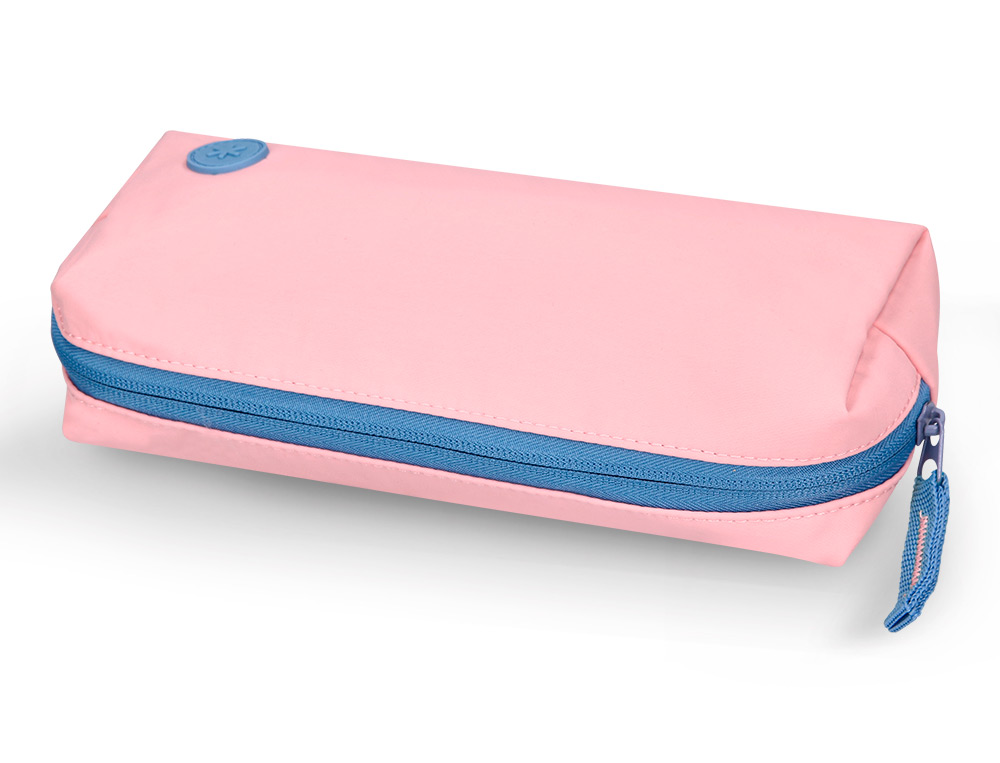 ESTUCHE PORTATODO ANTARTIK BASIC PACK 1 COMPARTIMENTO ROSA COMPAERO MOCHILA 80X55X210 MM