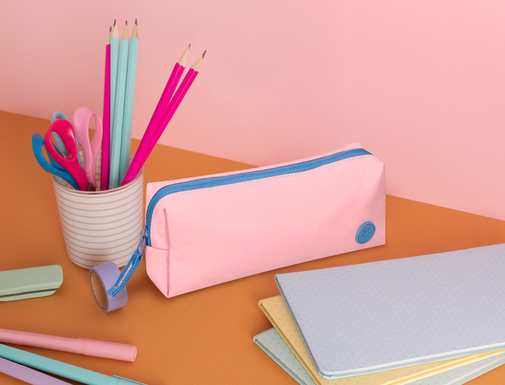 ESTUCHE PORTATODO ANTARTIK BASIC PACK 1 COMPARTIMENTO ROSA COMPAERO MOCHILA 80X55X210 MM