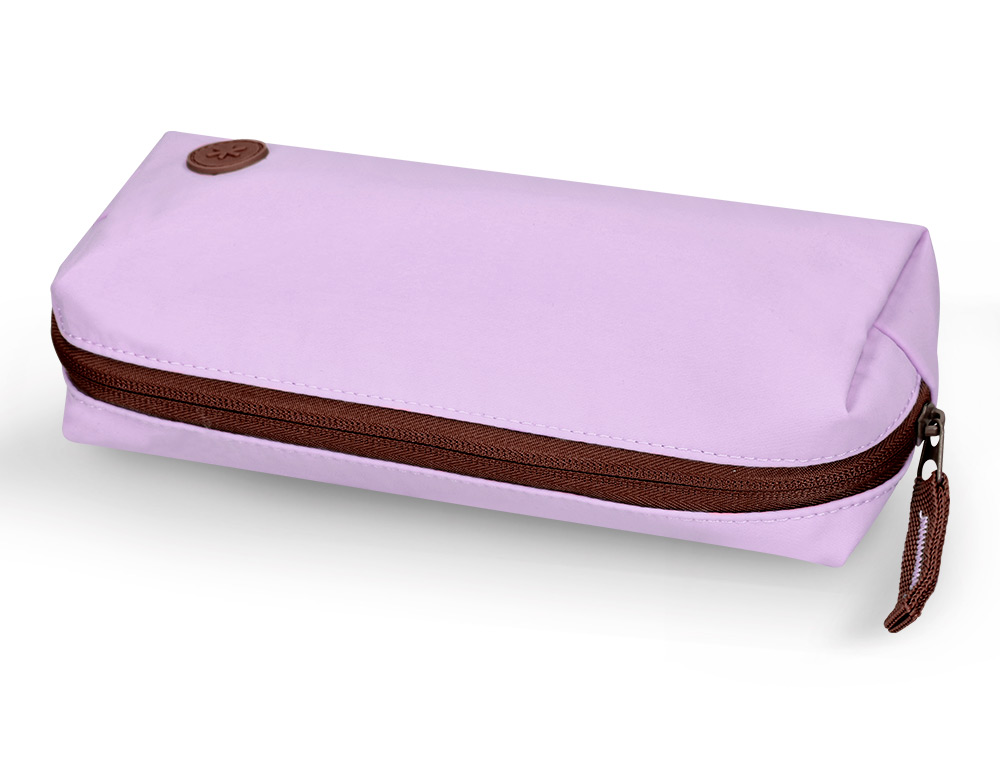 ESTUCHE PORTATODO ANTARTIK BASIC PACK 1 COMPARTIMENTO MORADO COMPAERO MOCHILA 80X55X210 MM