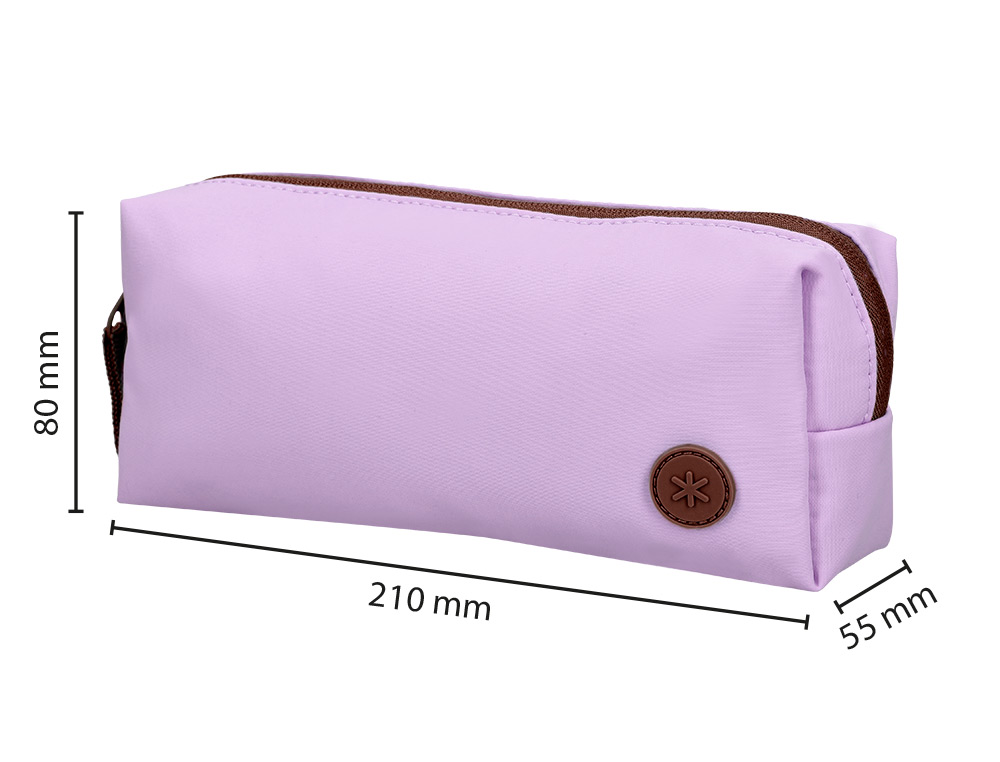 ESTUCHE PORTATODO ANTARTIK BASIC PACK 1 COMPARTIMENTO MORADO COMPAERO MOCHILA 80X55X210 MM