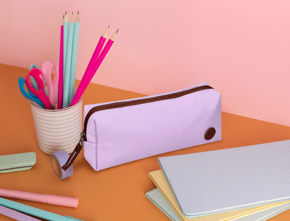 ESTUCHE PORTATODO ANTARTIK BASIC PACK 1 COMPARTIMENTO MORADO COMPAERO MOCHILA 80X55X210 MM