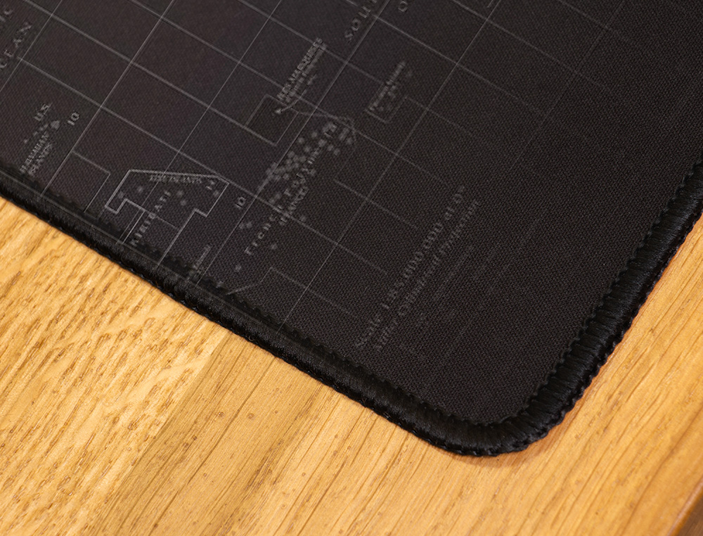 ALFOMBRILLA PARA RATON Q-CONNECT XXL NEGRA CON DISEO MAPA DEL MUNDO 900X400 MM