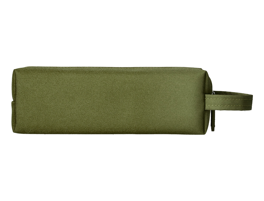 ESTUCHE PORTATODO LIDERPAPEL CLASSIC RECTANGULAR CON ASA 210X70MM VERDE MILITAR