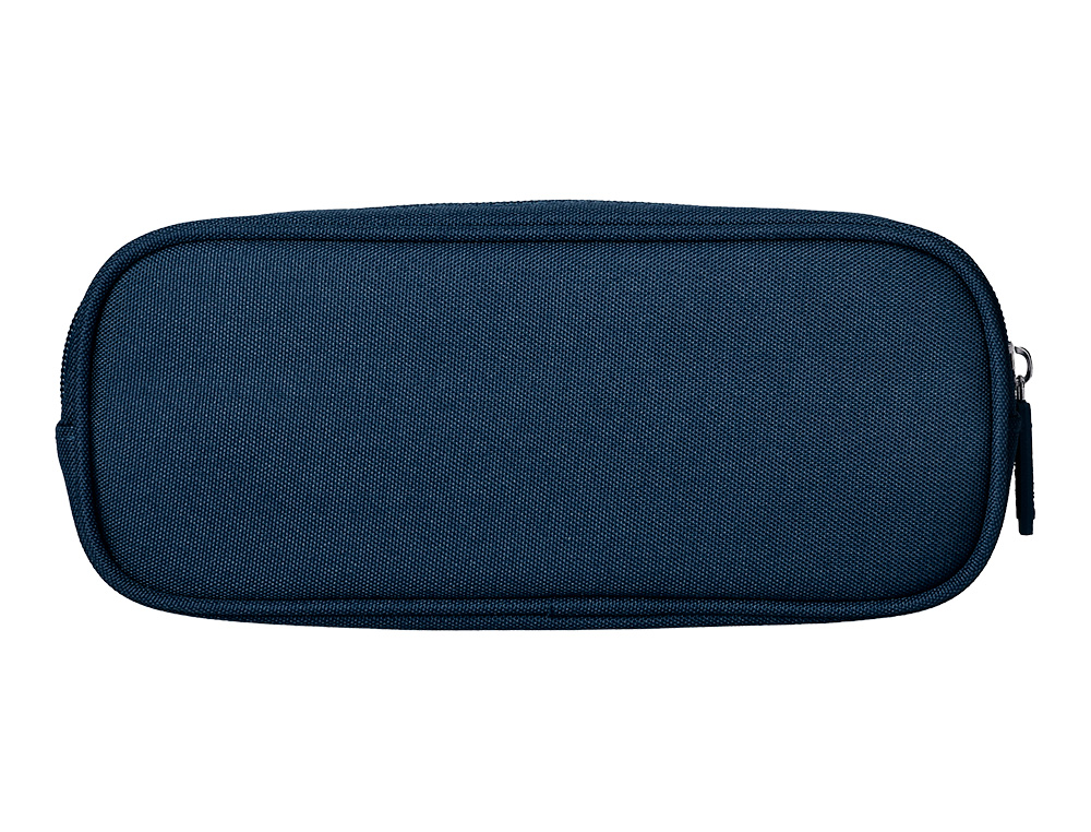 ESTUCHE PORTATODO LIDERPAPEL CLASSIC OVALADO 2 CREMALLERAS CON BOLSILLO DELANTERO 210X90MM AZUL MARINO