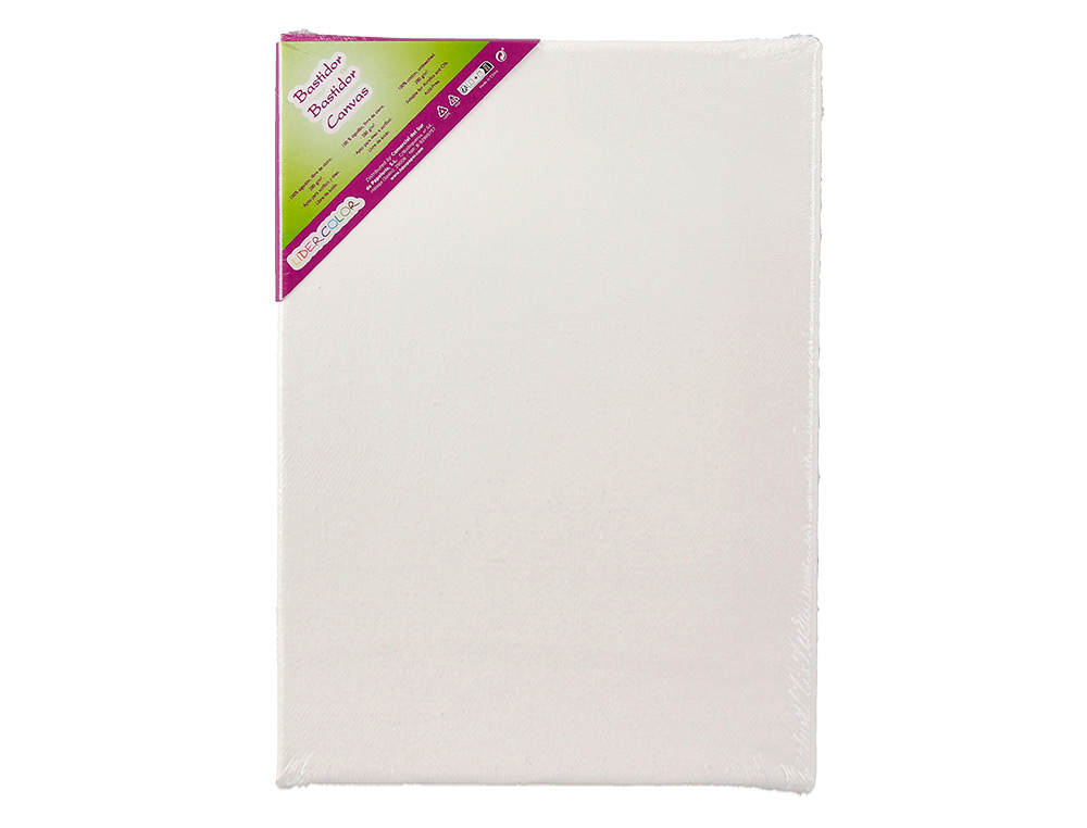 BASTIDOR LIDERPAPEL 1F LIENZO GRAPADO TRASERO ALGODON 100% 22X16 CM