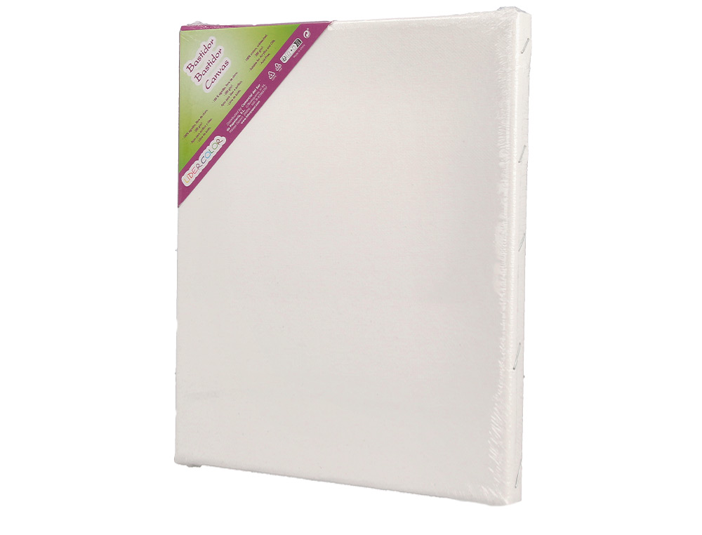BASTIDOR LIDERPAPEL 1F LIENZO GRAPADO TRASERO ALGODON 100% 22X16 CM