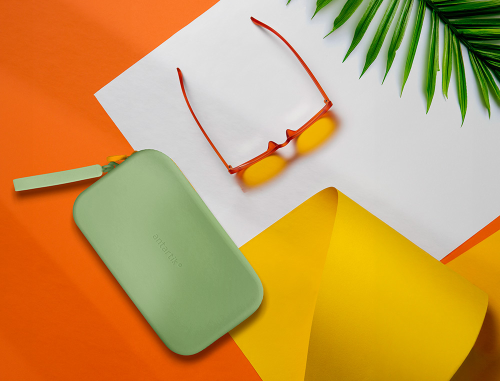 ESTUCHE PORTATODO ANTARTIK TROPICAL DIVE SILICONA SOFT RECTANGULAR 190X120X25 MM VERDE MILITAR
