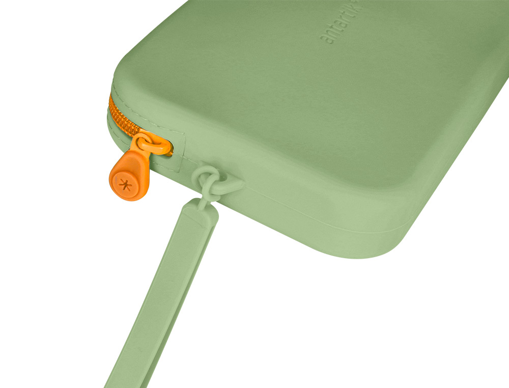 ESTUCHE PORTATODO ANTARTIK TROPICAL DIVE SILICONA SOFT RECTANGULAR 190X120X25 MM VERDE MILITAR