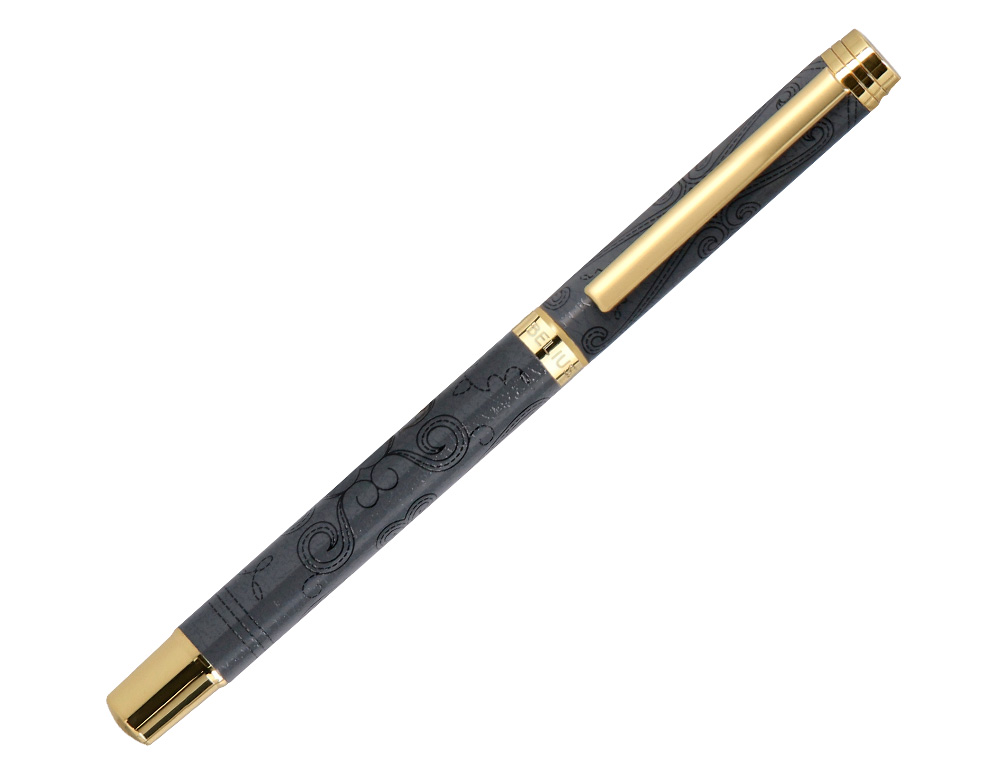 ROLLER BELIUS WILD WEST ALUMINIO COLOR NEGRO DORADO TINTA COLOR NEGRO CAJA DE DISEO