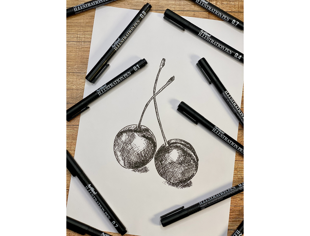 ROTULADOR ARTLINE CALIBRADO MICROMETRICO NEGRO ILLUSTRATION PEN BILLETERA EK-280W3ILN RESISTENTE AL