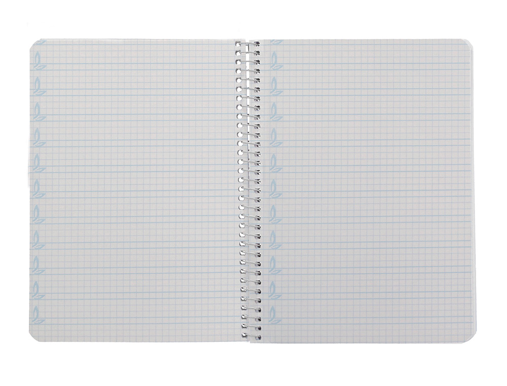 CUADERNO ESPIRAL LIDERPAPEL A5 PAUTAGUIA TAPA DURA 80H 90 GR CUADRO PAUTADO 4MM COLOR ROJO