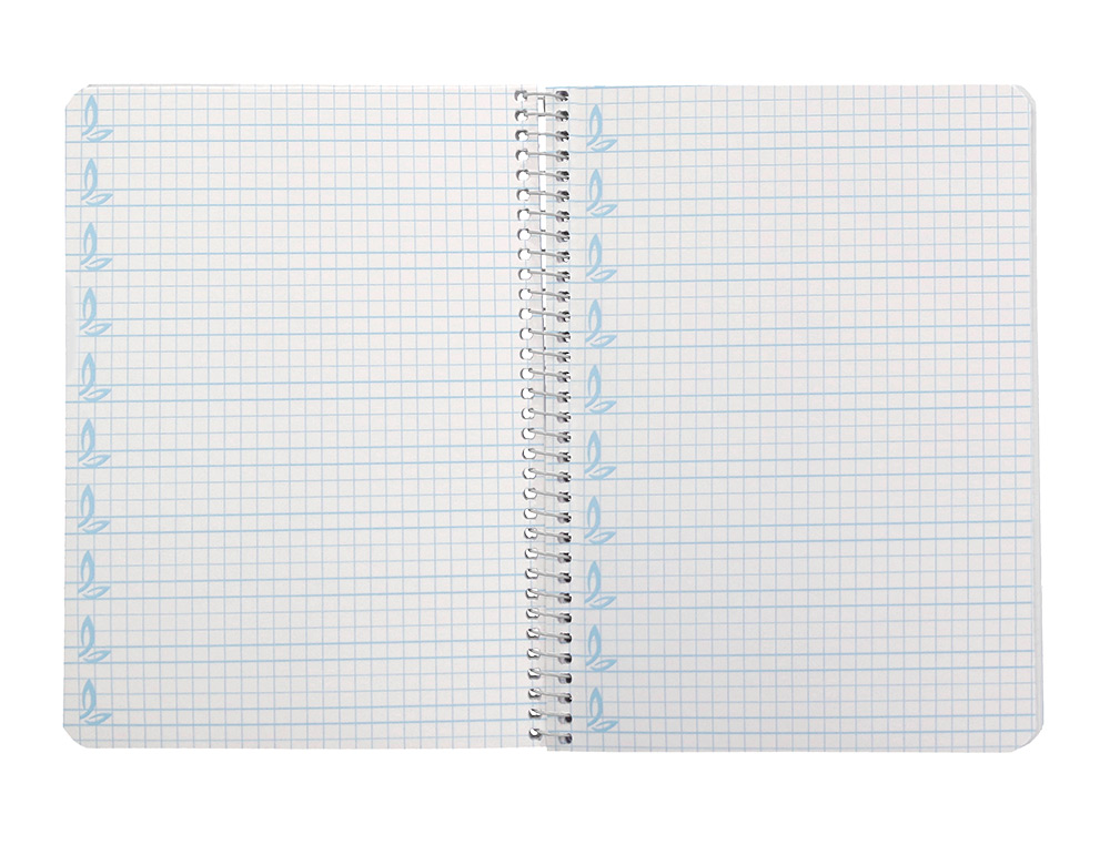 CUADERNO ESPIRAL LIDERPAPEL A5 PAUTAGUIA TAPA DURA 80H 90 GR CUADRO PAUTADO 5MM COLOR VERDE