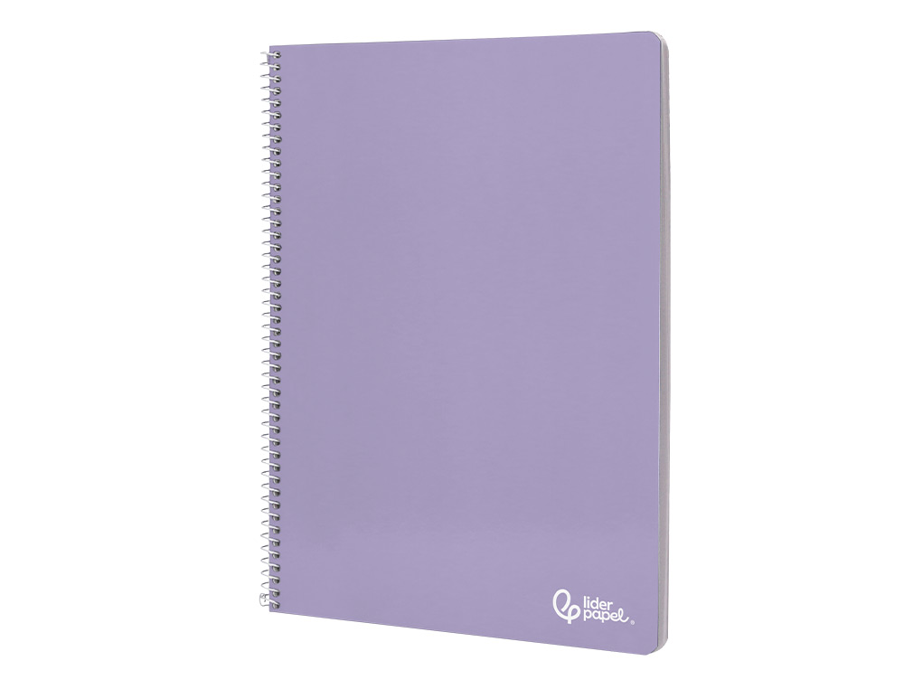 CUADERNO ESPIRAL LIDERPAPEL A4 SMART TAPA BLANDA 80H 75GR HORIZONTAL 8MM CON MARGEN COLORES SURTIDOS