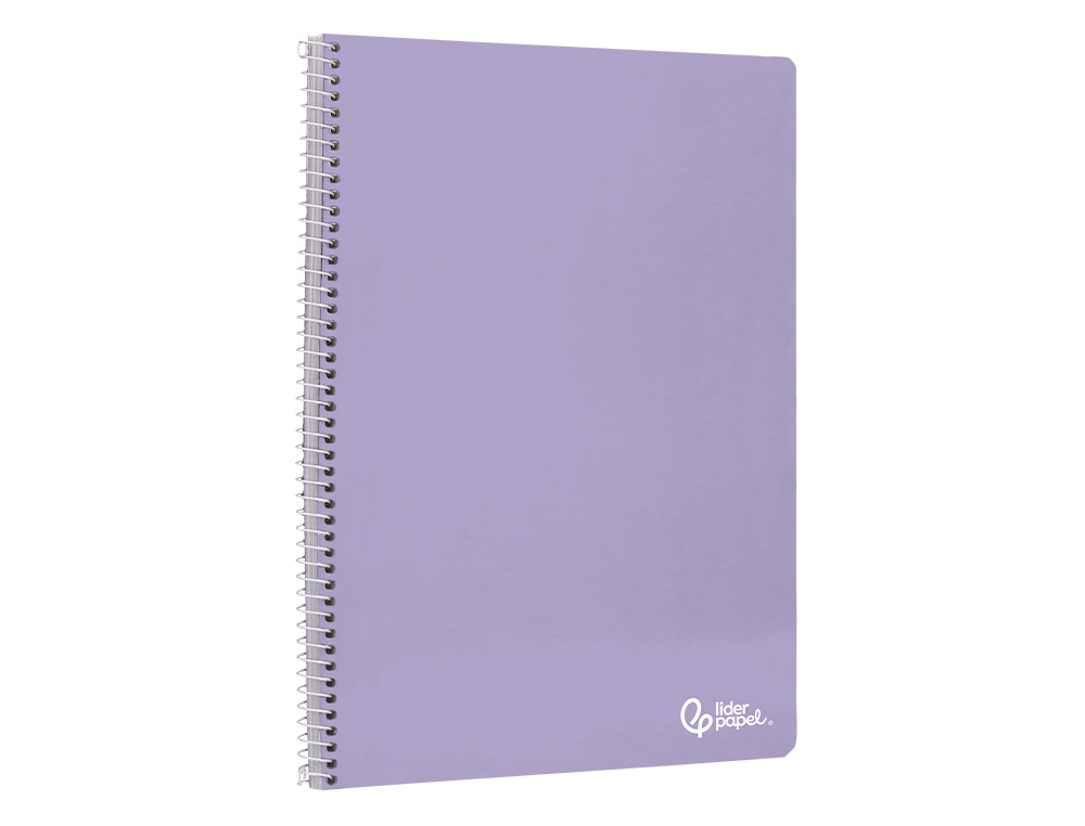 CUADERNO ESPIRAL LIDERPAPEL A4 SMART TAPA BLANDA 80H 75GR HORIZONTAL 8MM CON MARGEN COLORES SURTIDOS