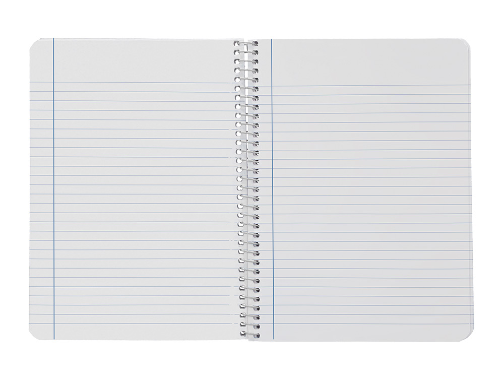 CUADERNO ESPIRAL LIDERPAPEL A4 SMART TAPA BLANDA 80H 75GR HORIZONTAL 8MM CON MARGEN COLORES SURTIDOS
