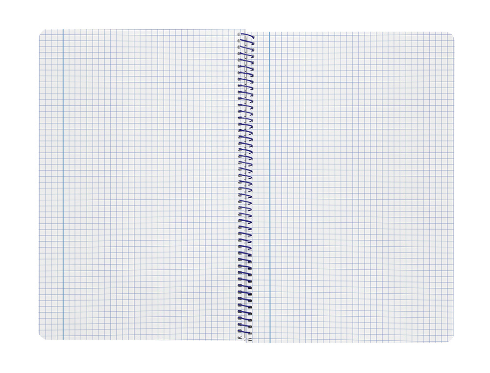 CUADERNO ESPIRAL LIDERPAPEL A4 SMART TAPA BLANDA 80H 75GR CUADRO 4MM CON MARGEN COLOR NARANJA