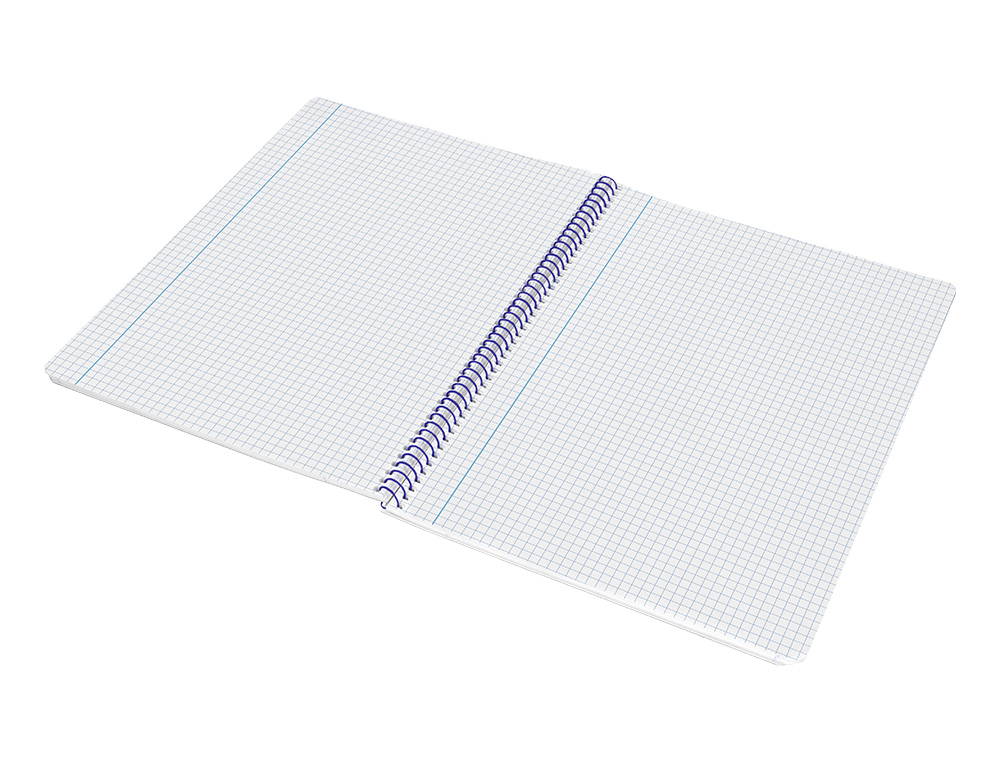 CUADERNO ESPIRAL LIDERPAPEL A4 SMART TAPA BLANDA 80H 75GR CUADRO 4MM CON MARGEN COLOR NARANJA