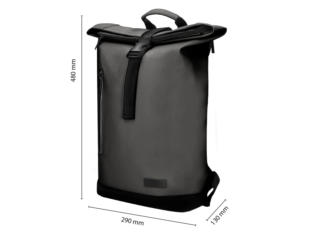 MOCHILA ANTARTIK ROLL PACK WATERPROOF ENROLLABLE GRAN CAPACIDAD GRIS 480X130X280 MM