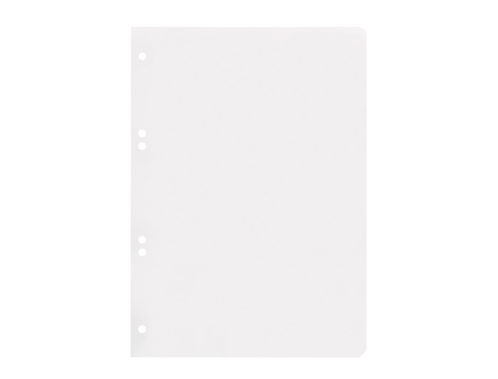 RECAMBIO LIDERPAPEL DIN A5 100 HOJAS 75 GR LISO SIN MARGEN 6 TALADROS