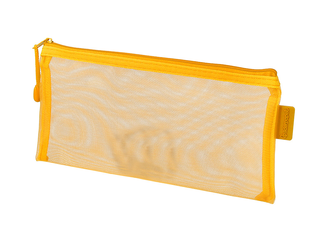 BOLSA ZIPPER BAG LIDERPAPEL POLIESTER TRANSPIRABLE MULTIUSOS TICKET 230X115 MM AMARILLO
