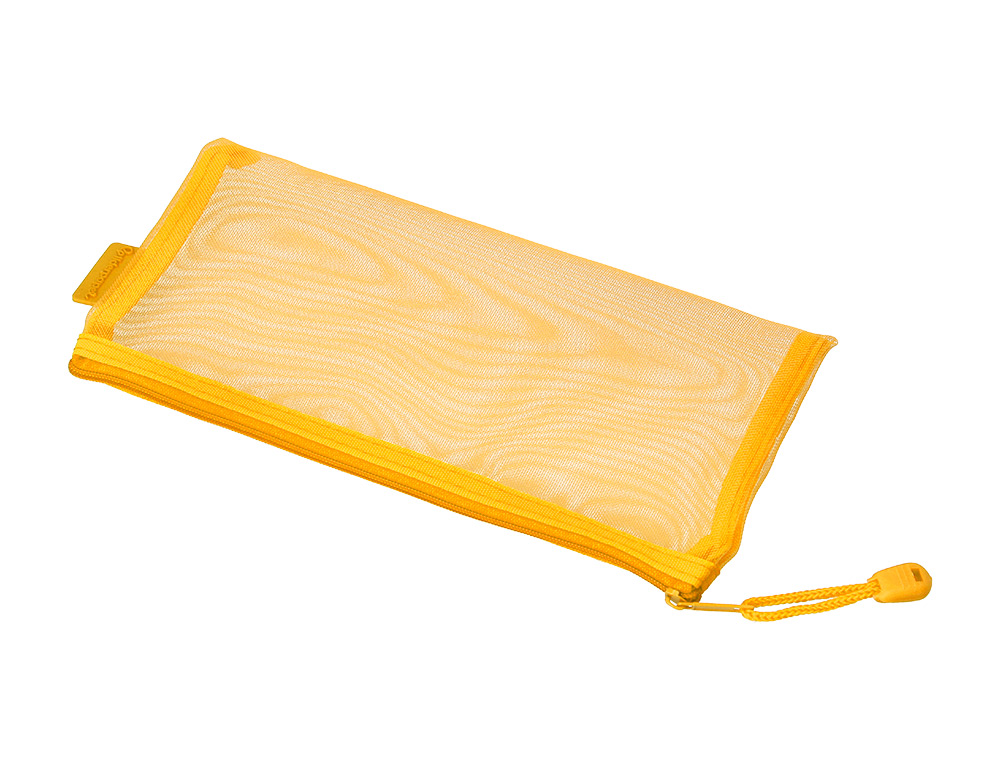 BOLSA ZIPPER BAG LIDERPAPEL POLIESTER TRANSPIRABLE MULTIUSOS TICKET 230X115 MM AMARILLO