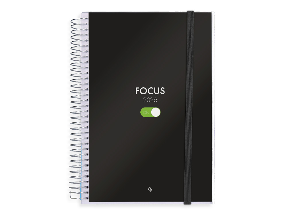 AGENDA ESPIRAL LIDERPAPEL TINOS A5 2026 DIA PAGINA PERSONALIZABLE PAPEL 70 GR FSC