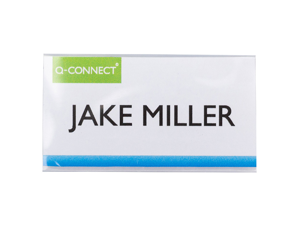 IDENTIFICADOR Q-CONNECT KF14137 CON CLIP MAGNETICO APERTURA SUPERIOR 40X75 MM