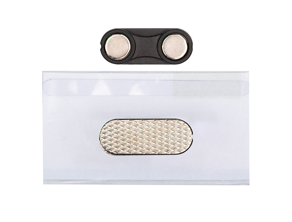 IDENTIFICADOR Q-CONNECT KF14137 CON CLIP MAGNETICO APERTURA SUPERIOR 40X75 MM