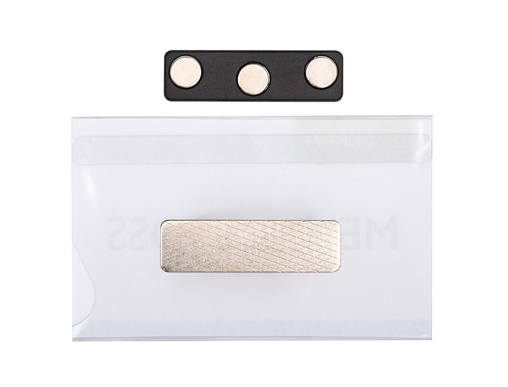 IDENTIFICADOR Q-CONNECT KF14138 CON CLIP MAGNETICO APERTURA SUPERIOR 54X90 MM